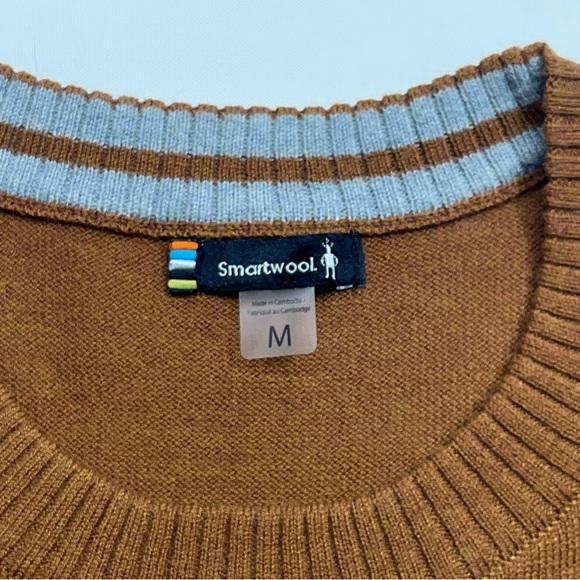 Smartwool Sweater Womens Size Medium Brown Long Sleeve Lightweight Wool Blend - Picture 5 of 14